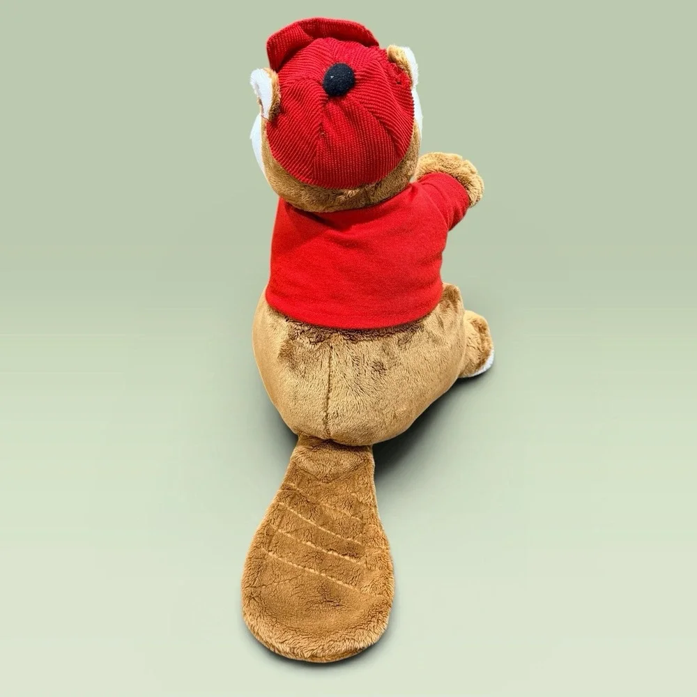 Buc-ee's Beaver Plush Toy Red Shirt Logo Hat Stuffed Animal 10